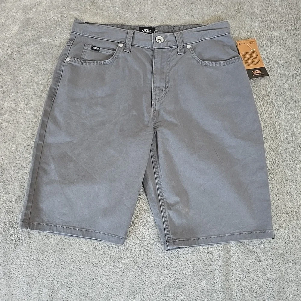 Vans Cooper Shorts Mens 28 Gray Stretch Skate Streetwear Grunge Casual Normcore‎